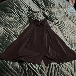 Eco-Wish Black Tie Front Dress